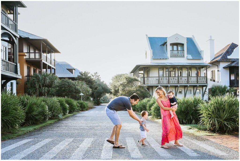 fort worth family photography travel sessions on vacation with a family in Rosemary Beach, Florida 30a
